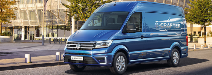 Nieuwe elektrische bedrijfswagen: Volkswagen e-Crafter