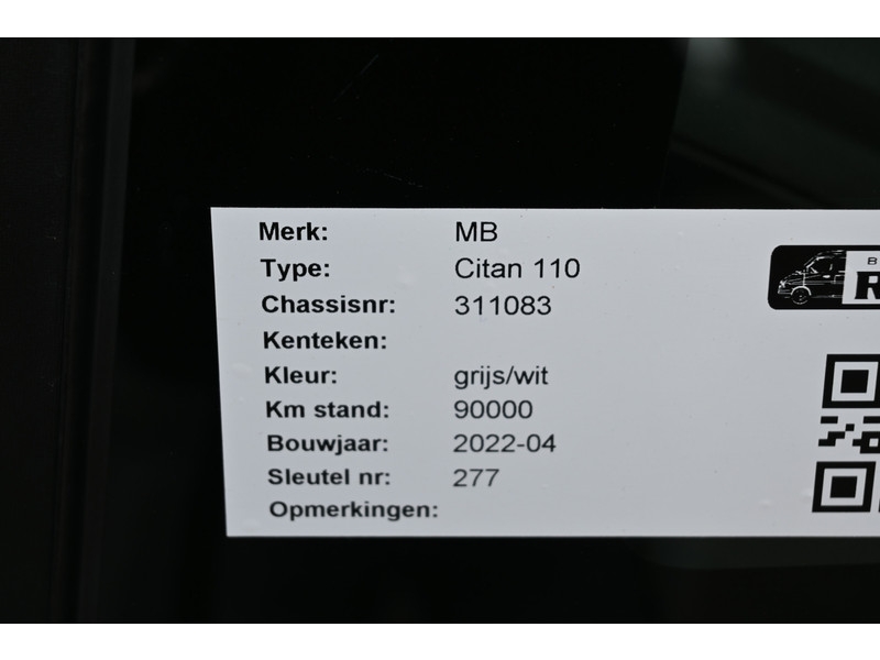 Mercedes-Benz Citan 110 CDI L1 3 Zitplaatsen, Navigatie, Camera, Apple Carplay/Android Auto  Mercedes-Benz Citan 110 CDI L1 3 Zitplaatsen, Navigatie, Camera, Apple Carplay/Android Auto
